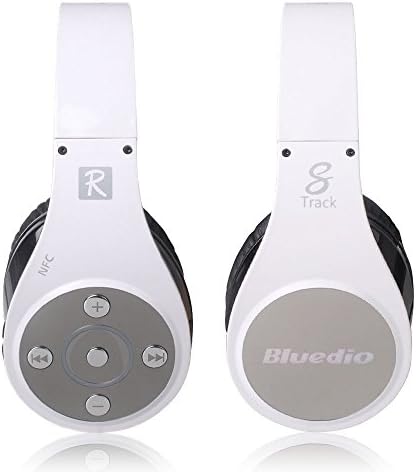 Bellayao White New Version R+ Bluetooth Stereo Hi-fi Headphone audio suppression solution Bluetooth4.0 8Tracks headset Support Line-in Mode Multi-Media Playing Micro-SD Card (32GB) Music Playing Supports NFC aptX reg