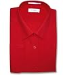 Men's Red Dress Shirt w/ Convertible Cuffs