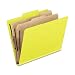 Pendaflex 2257Y Pendaflex Pressguard Classification Folders, Legal, 6-Section, Yellow, 10/Box