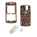 PCMICROSTORE Brand Rim BlackBerry Pearl 8100 PDA Smart Phone Leopard Design Snap-On Crystal Case Cover with Removable Ratcheting Belt Clip