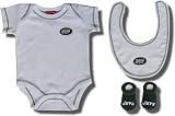 Officially licensed New York Jets logo embroidered 3-piece ensemble for infants