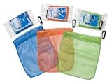 Seashell and Rock Mesh Collection Bag With Belt Clip