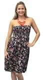 Hot & Sexy Floral Print Cotton Halter Tube Dress Backless Sundress Boob Tunic XMas Christmas Gift