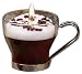 DecoGlow Glass Coffee Shop Collection 2.5-Inch Glass Coffee Mug Filled With Irish Cream Scented Gel Candle in Gift Box