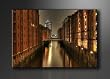 Bild auf Leinwand Hamburg 120 x 80 cm Modell-Nr. XXL 5051 Bilder fertig gerahmt�auf echtem Holzrahmen riesig. Ausf�hrung Kunstdruck als Wandbild auf Rahmen. G�nstiger als �lbild Gem�lde Poster Plakat mit Bilderrahmen