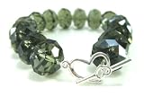 Twilight Black Diamond 16mm Swarovski Crystal Beaded Bracelet