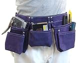 Leather Tool Belt - Dark Purple