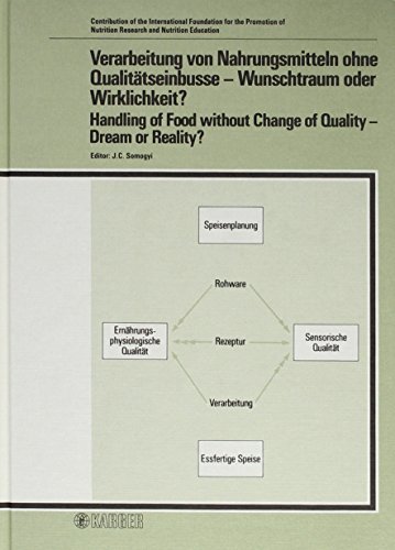 Verarbeitung von Nahrungsmitteln ohne Qualitätseinbusse - Wunschtraum oder Wirklichkeit?: Handling of Food without Change of Quality - Dream or ... of Nutrition, Vol. 34) (German Edition)