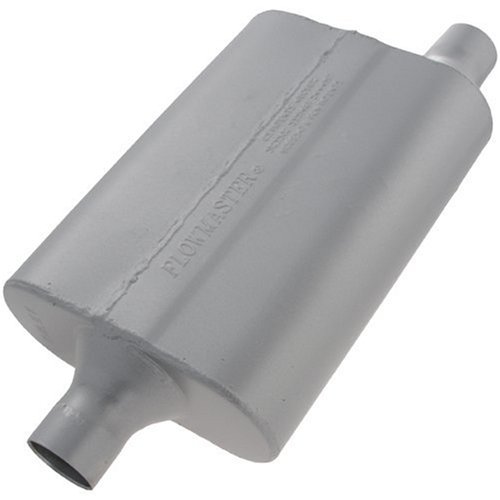 Flowmaster 942042 40 Delta Flow Muffler - 2.00 Center IN / 2.00 Offset OUT - Aggressive Sound