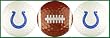 Indianapolis Colts Golf Balls w/ Football