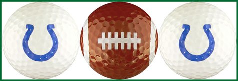Indianapolis Colts NFL Football Team Golf Balls 3 Piece Gift Set