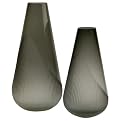 Teardrop Vases - Smoke Gray