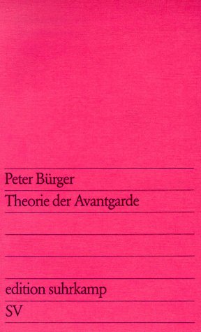 Produkt-Bild: Theorie der Avantgarde (edition suhrkamp)