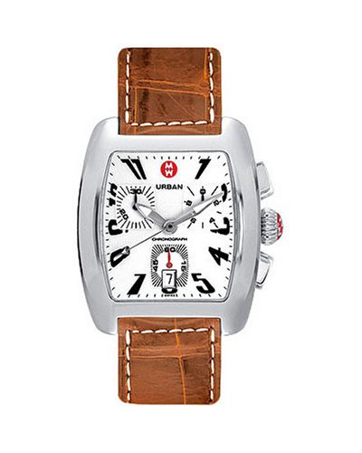 Michele Women's MWW02D000005 Stainless Steel Brown Alligator Bracelet Watch