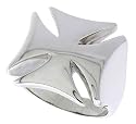 Gent's 3/4" Sterling Silver Iron Cross Ring