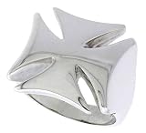 Gent's 3/4 Sterling Silver Iron Cross Ring