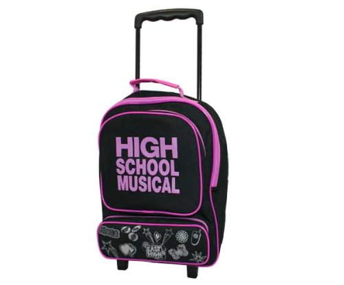 Childrens Toyshop  Toys : Trademark Collections Disney High School Musical Black & Pink Wheelie Bag