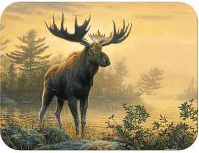 TuftopMcGowan Northwoods Moose Cutting Board, Multicolor