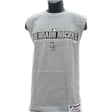 MLB Colorado Rockies Authentic Collection Sleeveless Grey Shirt at Majestic