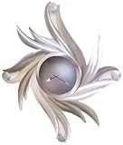 Starburst Silver Wall Clock