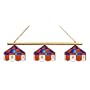 Clemson Tigers Blue & Orange Executive 3 Light Game Table Lamp