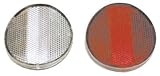 Pyramid Round Rear (Red) Bicycle Reflector with Bracket