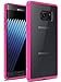 Note 7 Case, LK [Air Hybrid] Ultra Slim Shockproof [Crystal Clear] Back Protective Case + TPU Bumper Cover for Samsung Galaxy Note 7 (Hot Pink)