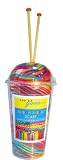 Cup of Yarn - Scarf Knitting Kit with Wooden Knitting Needles & Instructions : Very Berry