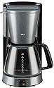 Braun KF 147 Kaffeeautomat AromaSelect Pearl-Black Collection pearl-titan/schwarz