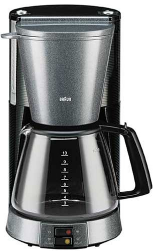 Childrens Toyshop  Küche & Haushalt : Braun KF 147 Kaffeeautomat AromaSelect Pearl-Black Collection pearl-titan/schwarz