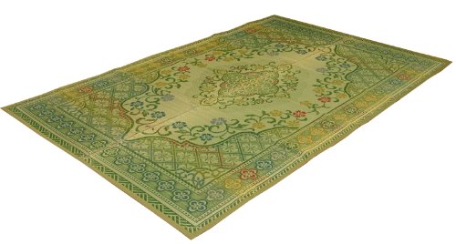 純国産 い草花ござ 『アシック』 グリーン 本間6畳(約286.5×382cm)(♯4111016) 