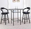 NEW CUSHIONED SWIVEL BARSTOOLS W. BACK COMFORT