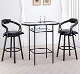 Set Of 2 New Cushioned Swivel Barstools W. Back Comfort