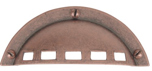 Atlas Homewares 4-Inch Craftsman Corner Modern Craftsman Bin Pull, Copper #220-C
