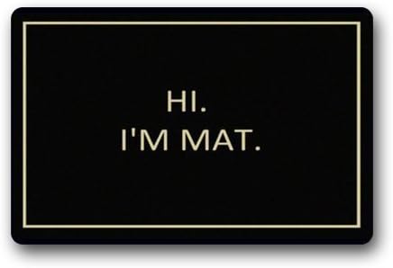 Tommy GTA Custom Hi I'm Mat Indoor/Outdoor Home Decorative Doormat 23.6"x15.7"