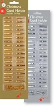 Card Holder Pegs 34/Pk & String Gold/Silver 2 PER PACK (CDHD)