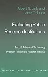Evaluating Public Research Institutions (Studies in Global Competition)