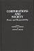 Books : Corporations and Society: Power and Responsibility (Contributions in American Studies)