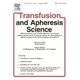 Transfusion and Apheresis Science by 
