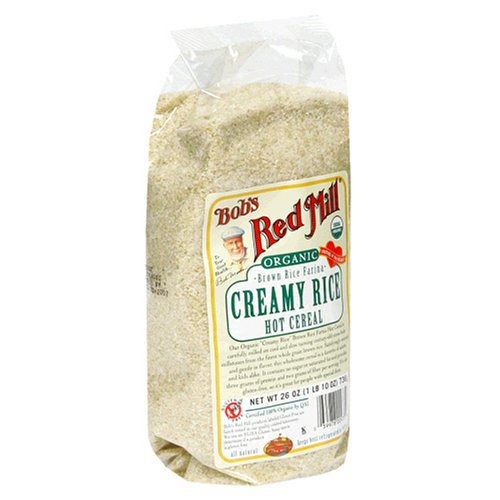 Bob's Red Mill Organic Brown Rice Farina Creamy Rice Hot Cereal, 26-Ounce Packages (Pack of 4)