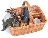 418PF2xt4VL. SL160  Yellow Picnic and Beyond The Arbor Carrier Willow Gardening Basket