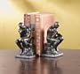 Brass Thinker Bookends