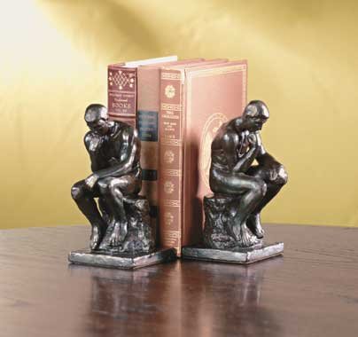 'THINKER' BOOKENDS