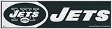 New York Jets NFL Bumper Sticker - 3" X 11"
