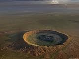 Aerial View of a Meteor Impact Crater Near the Town of Halls Creek Photographic Poster Print by Randy Olson, 32x24