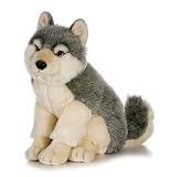 Plush Sitting Wolf 16