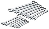 SK 86222 SuperKrome 14 Piece 12 Point 6-Millimeter to 19-Millimeter Combination Wrench Set by SK Han