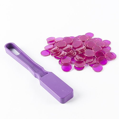 Bingo Magnetic Wand with 100 Chips - Purple