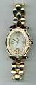 Chopard Happy Sport Oval Womens White Dial 18K Yellow Gold Diamond Watch 27/7079-23Y