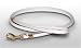 Fancy Collar Leash, White, 48